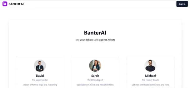 BanterAI - Tool preview