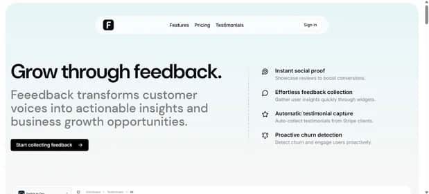 Feeedback - Tool preview