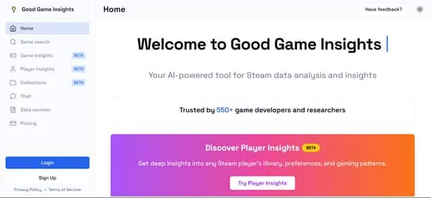 GG Insights - Tool preview