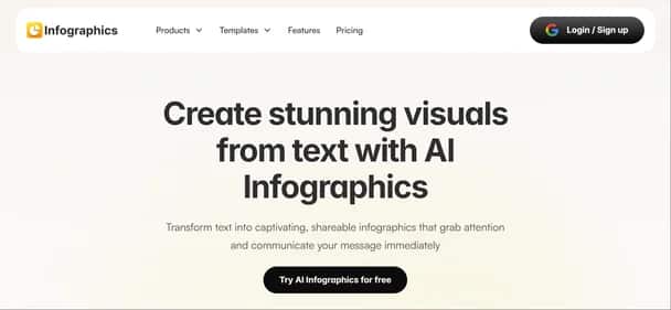 AI Infographics - Tool preview