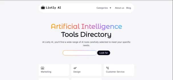 Listly AI - Tool preview
