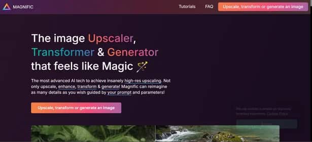 Magnific - Tool preview
