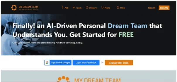 MyDreamTeam - Tool preview