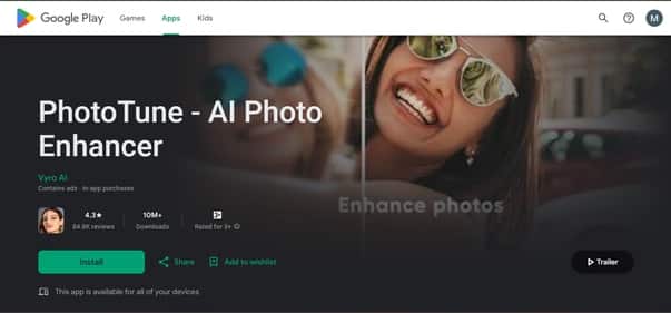 PhotoTune - Tool preview