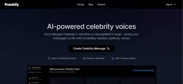Prankify AI - Tool preview
