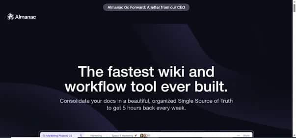 Almanac - Tool preview