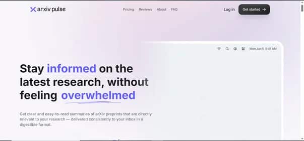 ArXiv Pulse - Tool preview