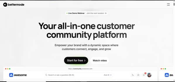 Bettermode - Tool preview