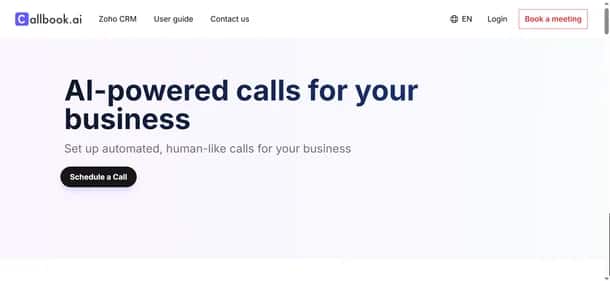 Callbook AI - Tool preview
