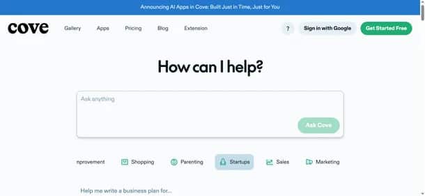 Cove Ai - Tool preview