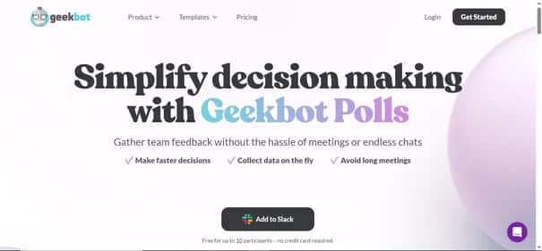 Geekbot - Tool preview