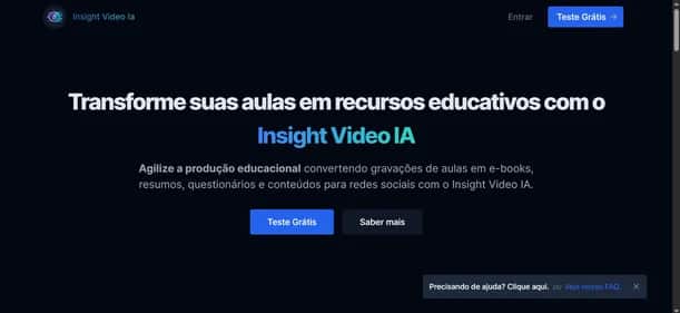 Insight Vídeo IA - Tool preview