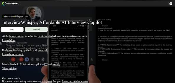 Interview Whisper - Tool preview