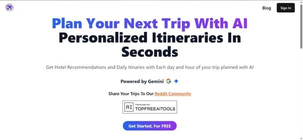 MoonTrip AI - Tool preview