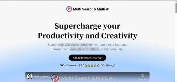 Multisearch Ai - Tool preview