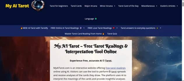 My AI Tarot - Tool preview