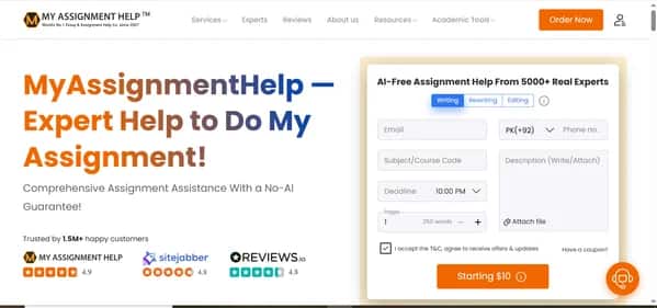 MyAssignmentHelp - Tool preview