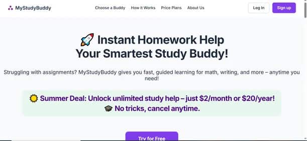 MyStudyBuddy - Tool preview