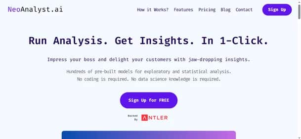 NeoAnalyst.ai - Tool preview