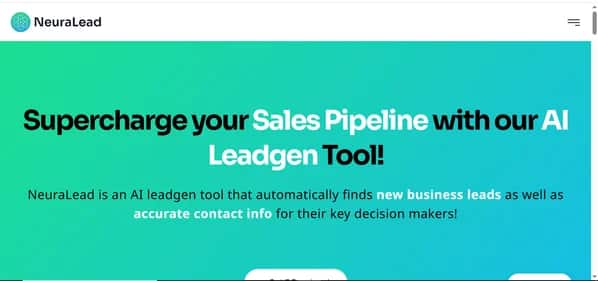 NeuraLead - Tool preview