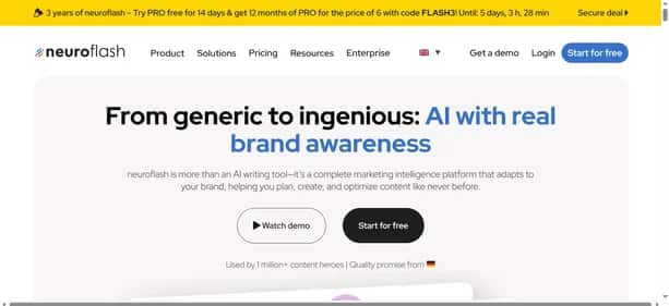 neuroflash - Tool preview