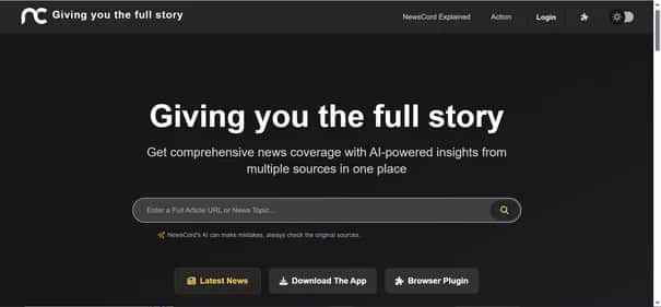 NewsCord - Tool preview