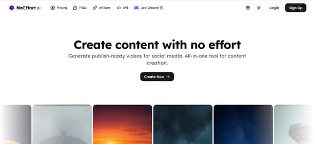 NoEffort AI - Tool preview