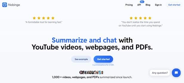 Nobinge - Tool preview