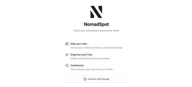 NomadSpot - Tool preview