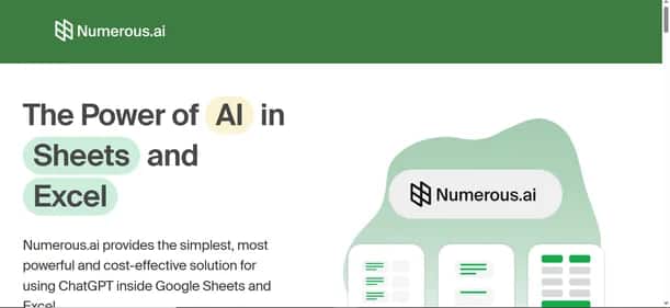 Numerous.ai - Tool preview