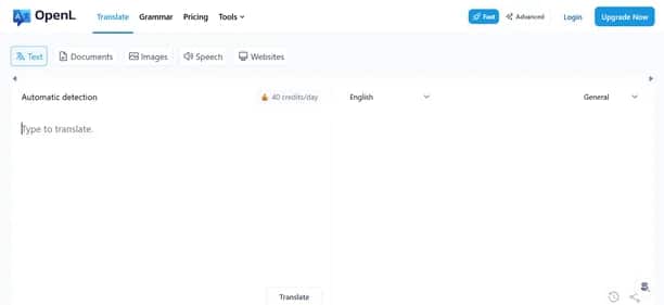 OpenL Translate - Tool preview