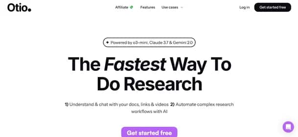 Otio AI - Tool preview