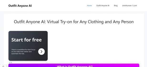 Outfit Anyone AI - Tool preview