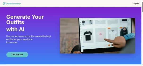Outfit Generator - Tool preview