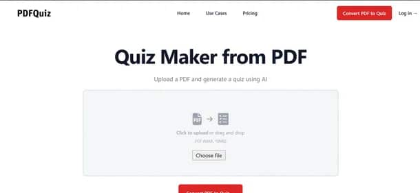 PDFQuiz - Tool preview