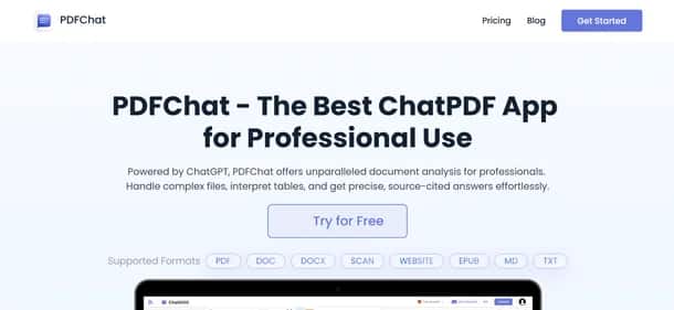 PDFChat - Tool preview