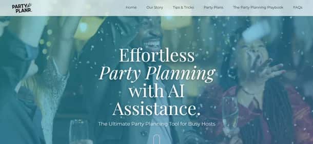 PartyPlanr - Tool preview