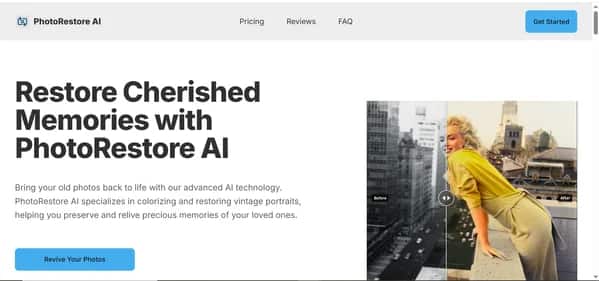 PhotoRestore AI - Tool preview
