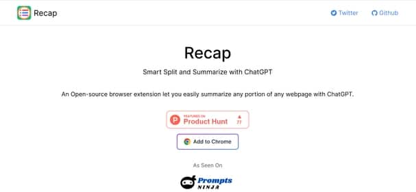 Recap - Tool preview