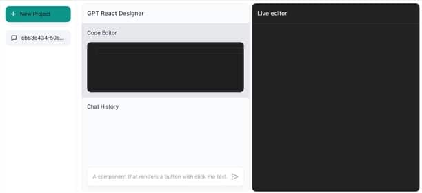 GPT React Designer - Tool preview