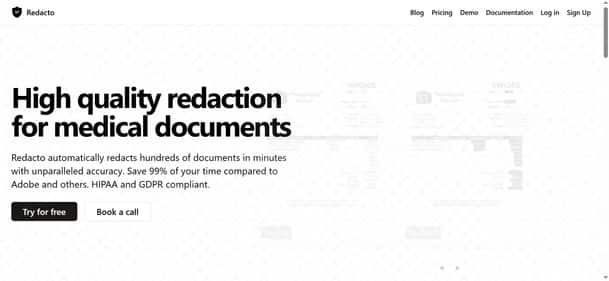 Redacto - Tool preview