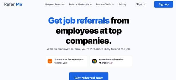 Refer.me - Tool preview