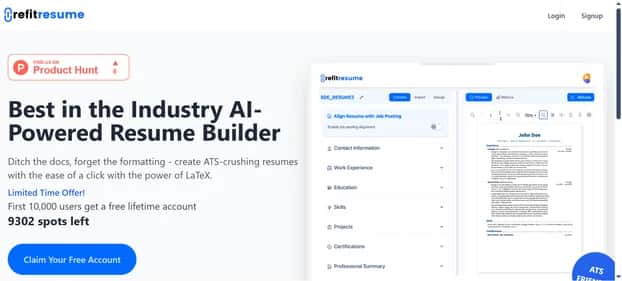 RefitResume - Tool preview