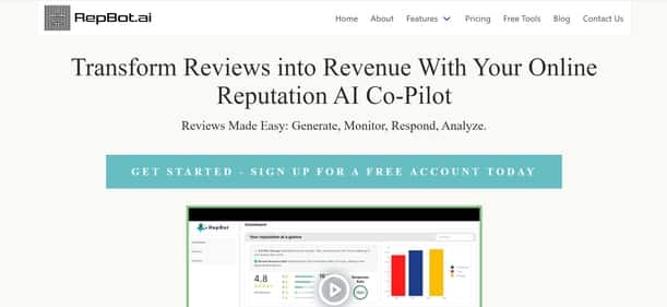 RepBot.ai - Tool preview
