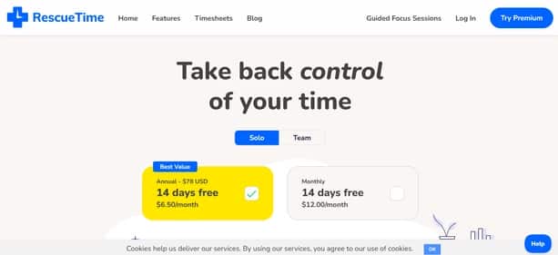 RescueTime - Tool preview