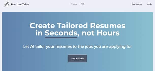 Resume Tailor - Tool preview