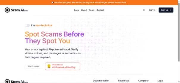 Scam.ai - Tool preview