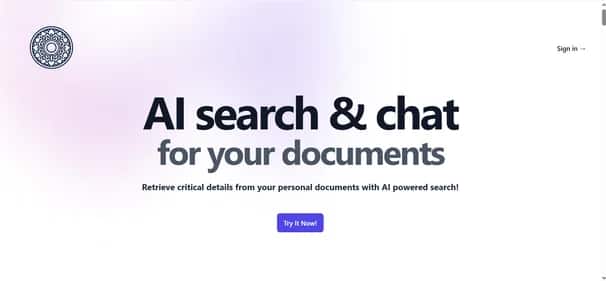 SearchMyDocs.ai - Tool preview