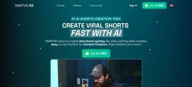 SNAPVID.AI - Tool preview