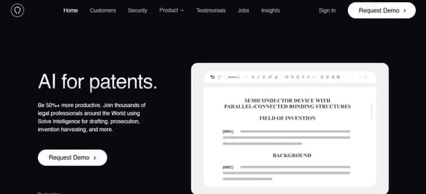 Solve Intelligence - Tool preview